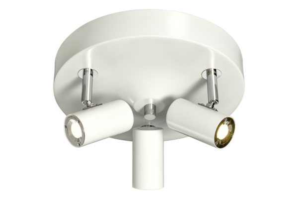GUSTO ceiling spotlight 3-light plate