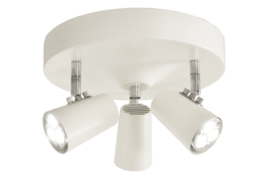 PILOT ceiling spotlight 3-light plate