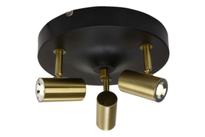 GUSTO ceiling spotlight 3-light plate