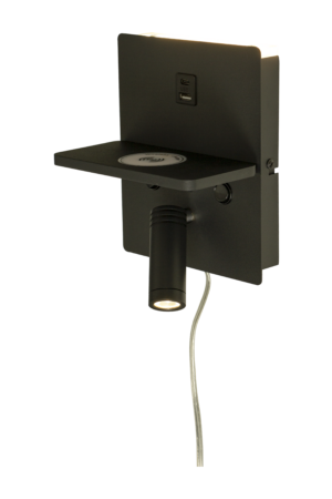 ASTOR wall lamp with wireless charger and USB - Image 1