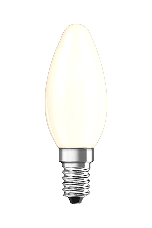 Candle E14 4W LED filament dimmable 2700K, white