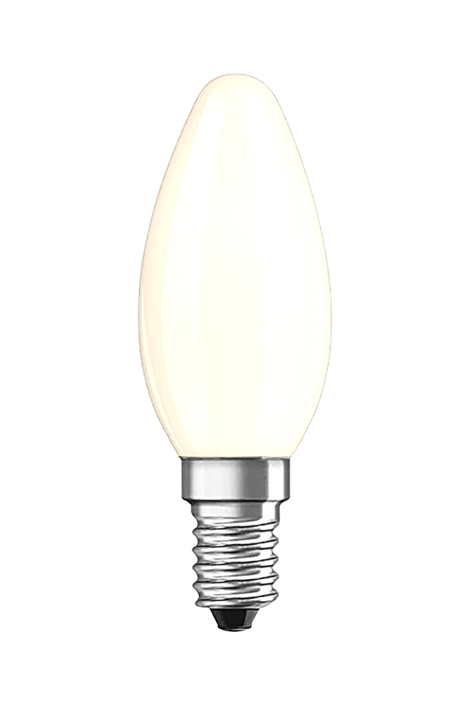 Candle E14 4W LED filament dimmable 2700K, white