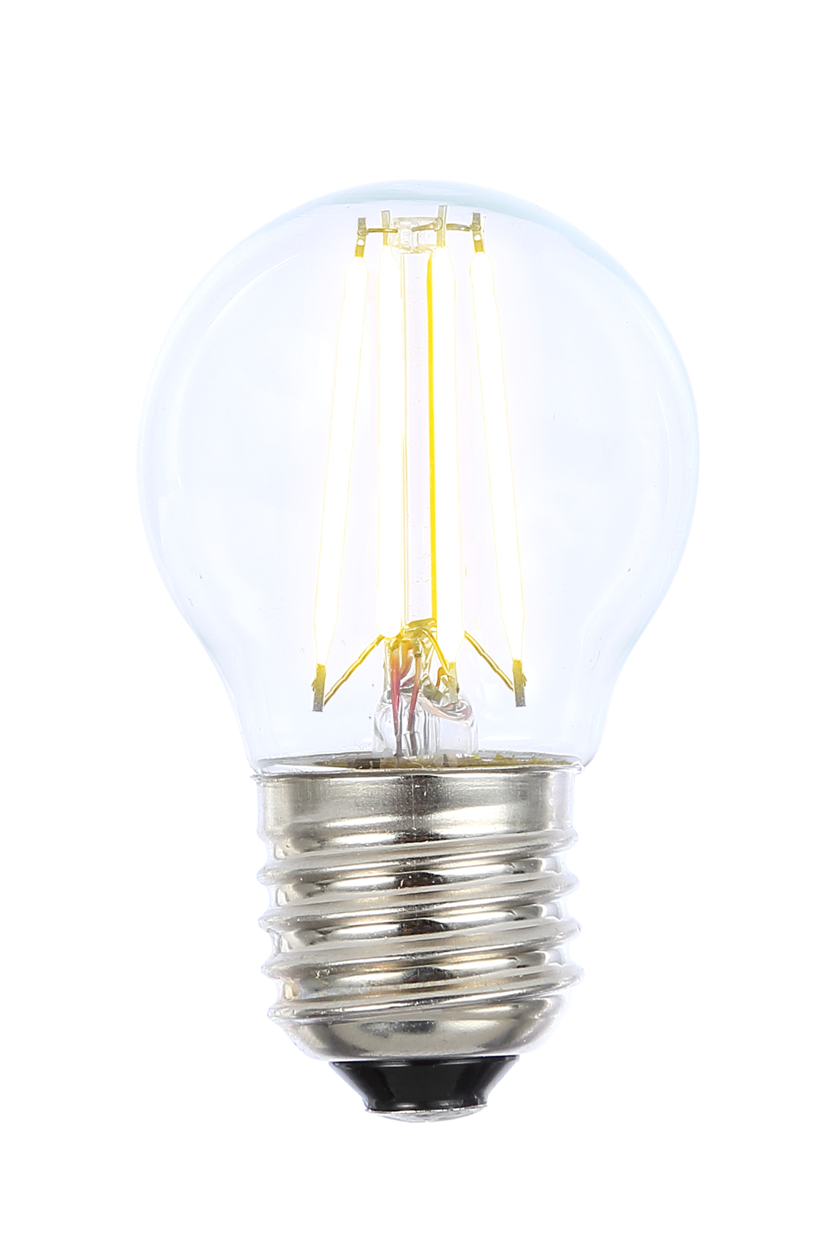 Round E27 4W LED filament dimmable 2700K, clear - Image 1