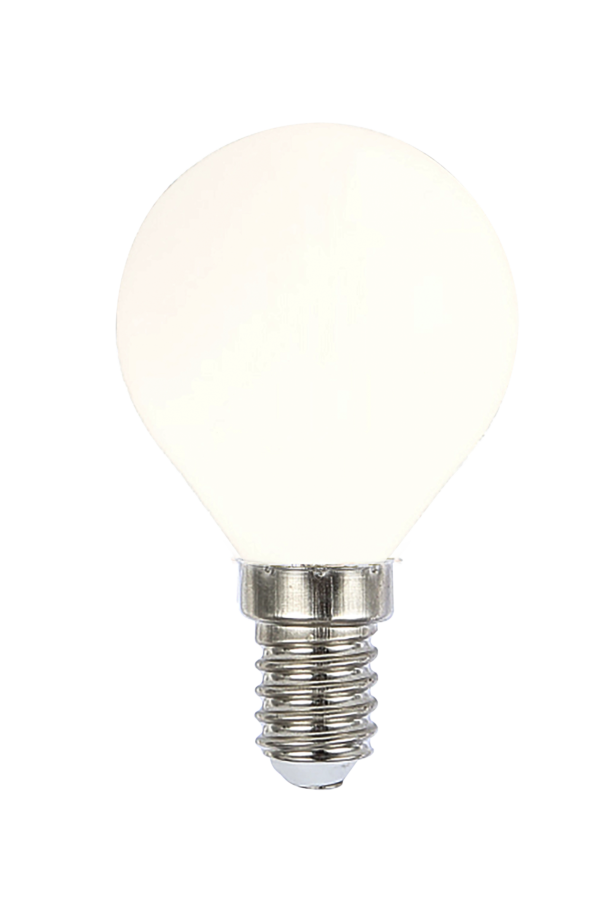 Round E14 2W LED filament 2700K, white