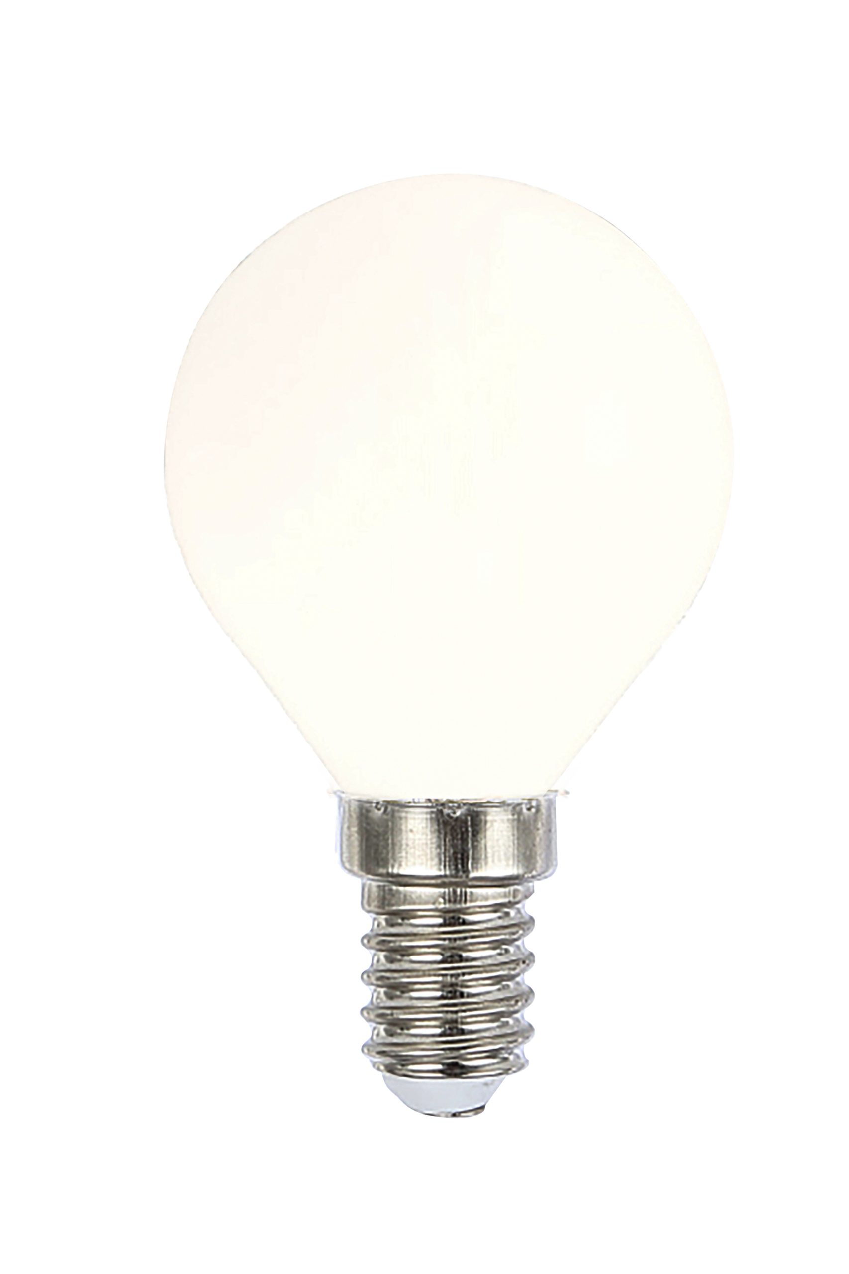 Round E14 2W LED filament 2700K, white - Image 1