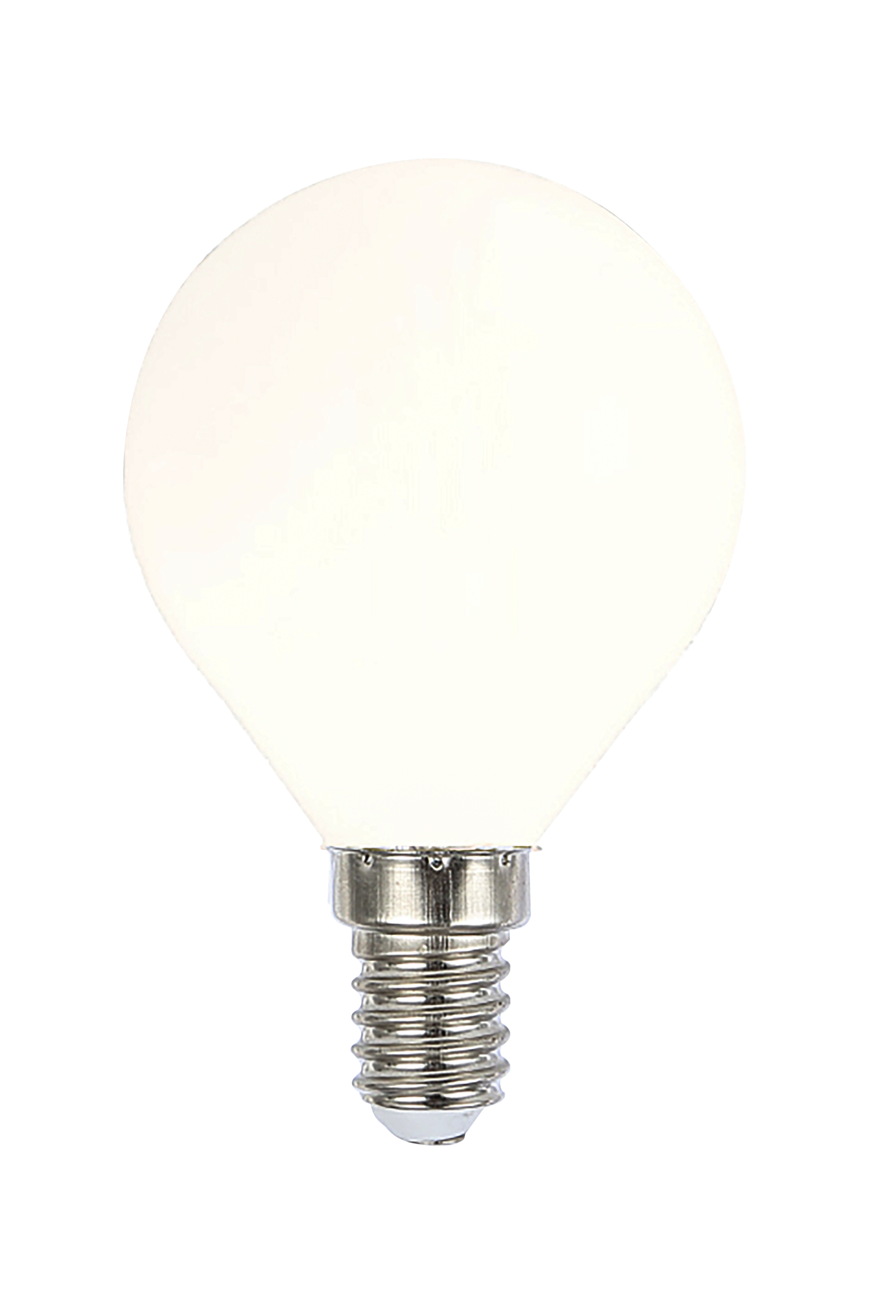 Round E14 4W LED filament dimmable 2700K, white - Image 1