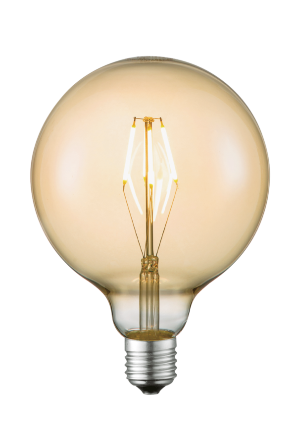 Globe G125 E27 4W LED filament dimmable 2700K, amb