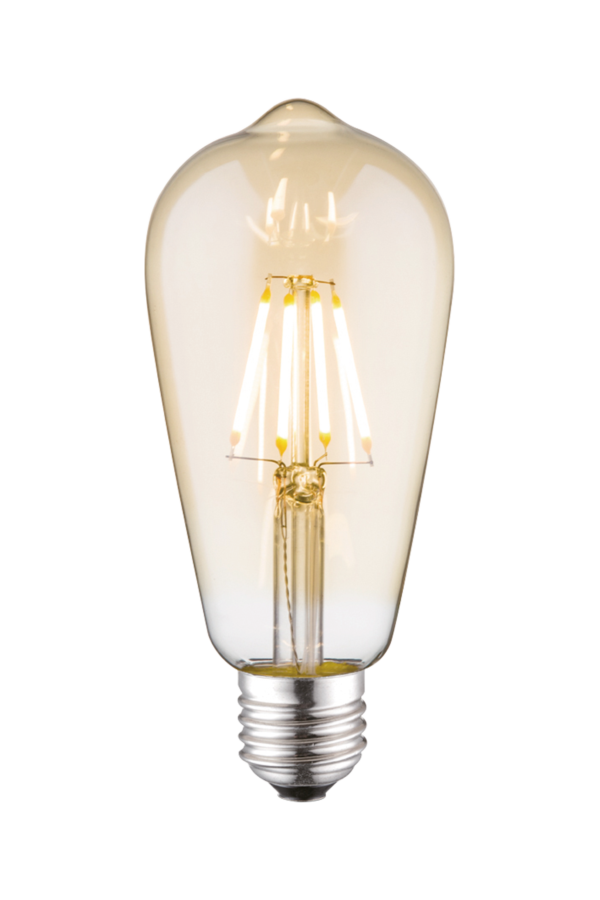 Edison E27 4W LED filament dimmable, amber