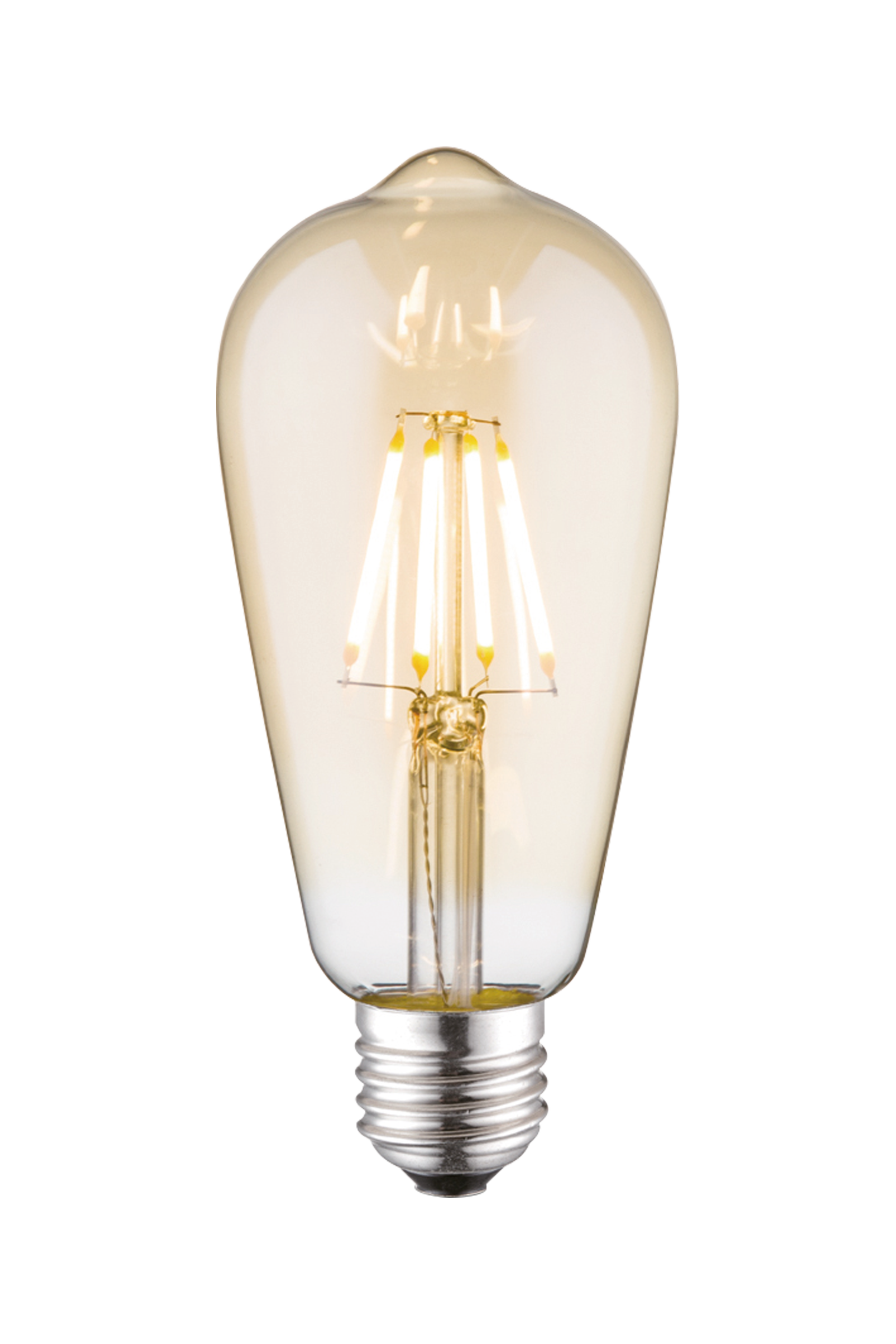 Edison E27 4W LED filament dimmable, amber - Image 1