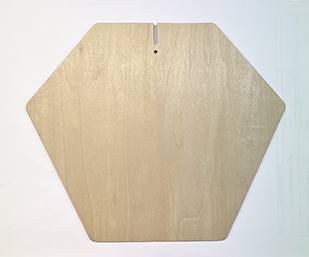 Carpatica (Ø60) wooden plate G, natural