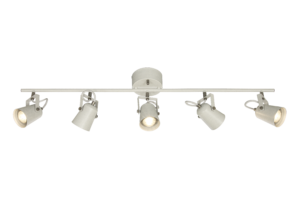 White / Satin Steel