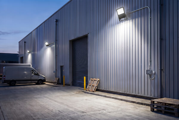 NORTHERN floodlight 50W asym, svart