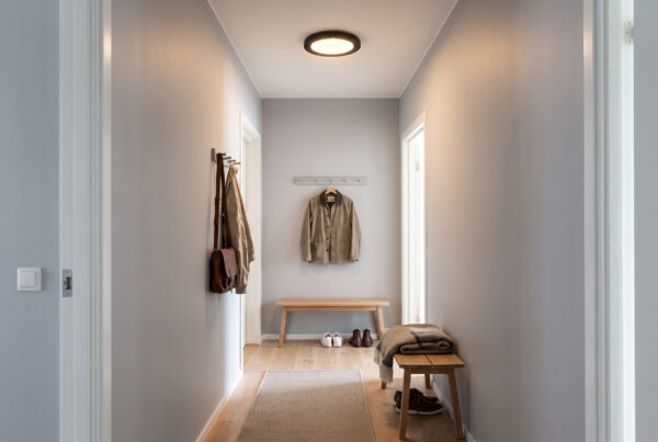 ECO light PIR plafond svart