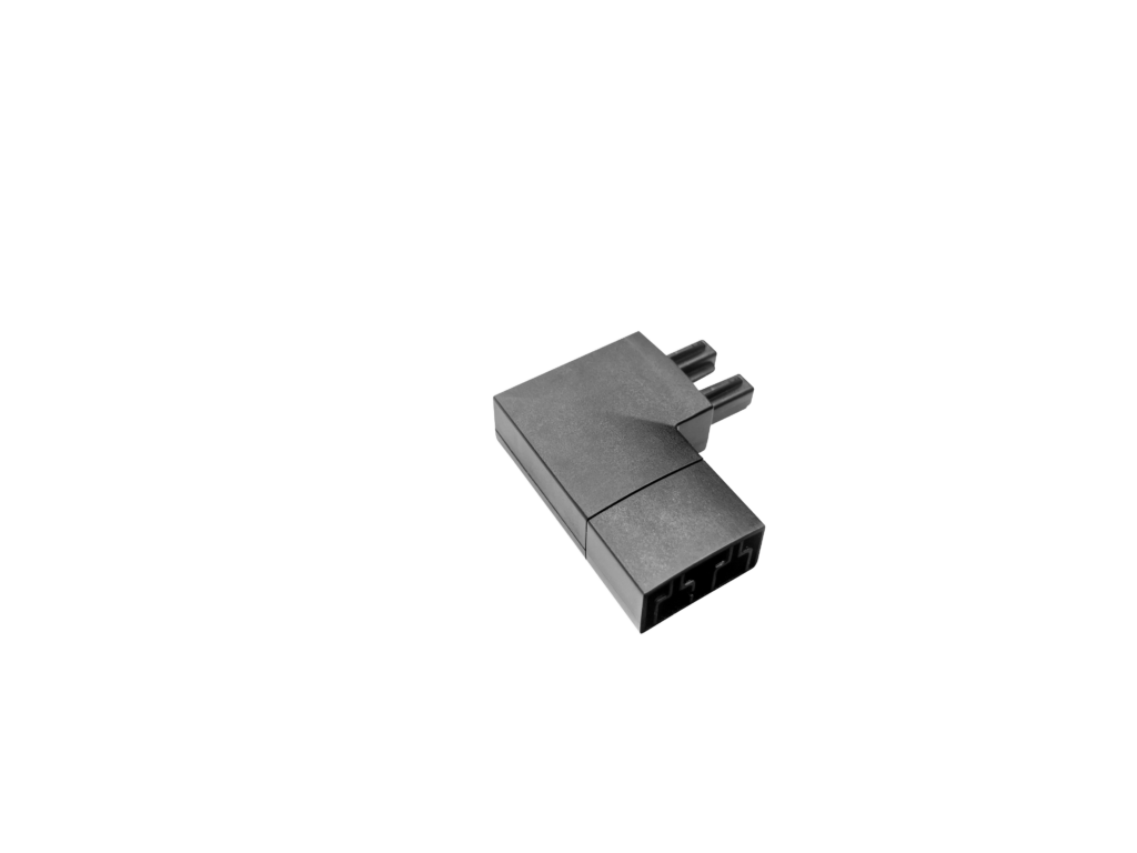 Scanled PRO 90° skarv höger, svart