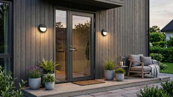 MANDAL-27/30 vägglampa, svart